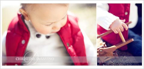 Close ups of boy playing with wooden airplane - NJ Child Photographer